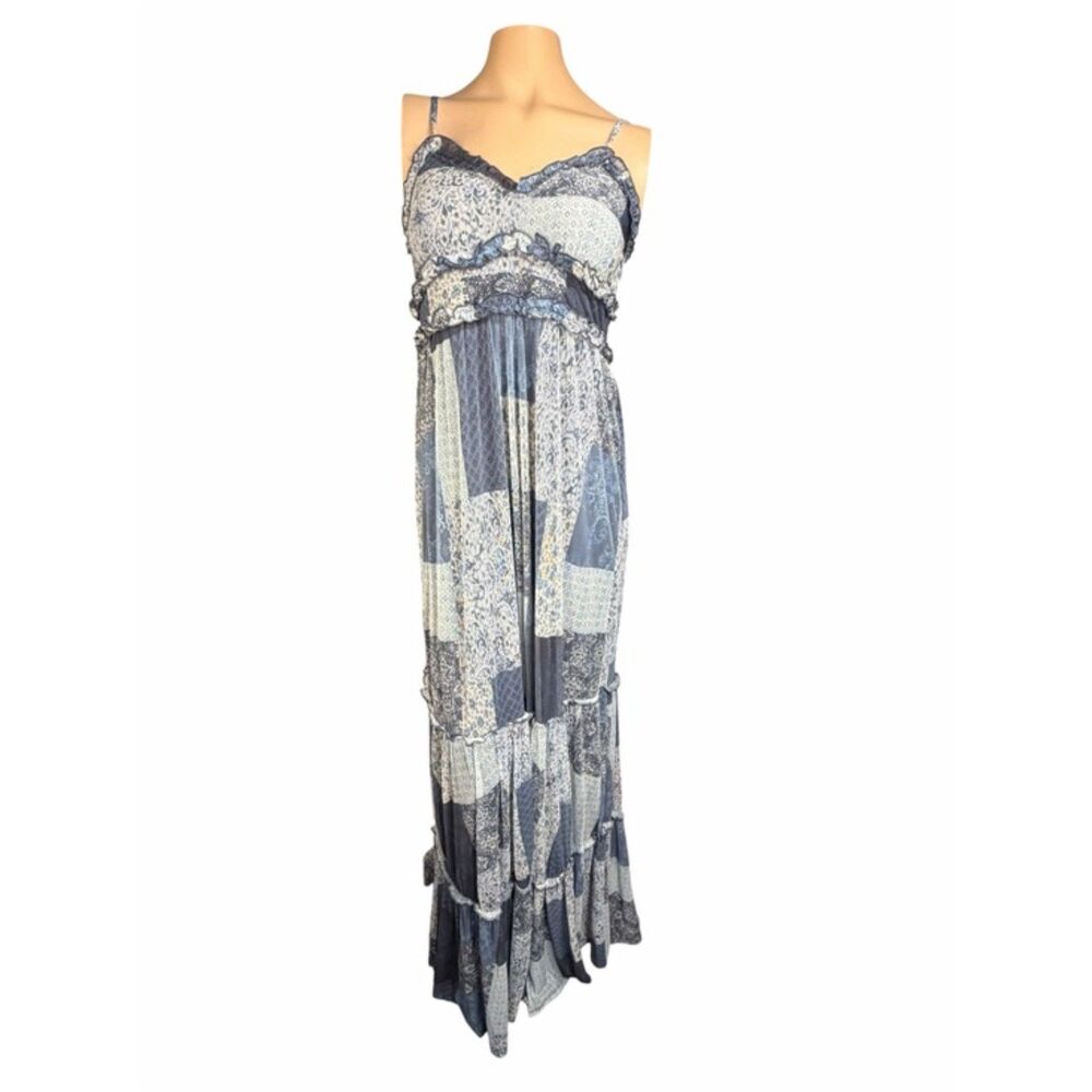 Arizona Jean Co. Patchwork Floral Print Maxi Dress Y2K Boho
